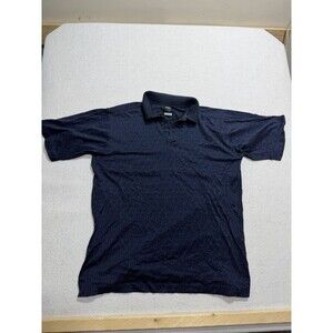 Vintage Callaway Golf Polo Shirt Navy Medium Made in Italy Mercerized Cotton